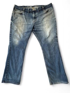 Carhartt Rugged Flex Jeans Mens 44x30 Blue Relaxed Straight Fit Denim G47